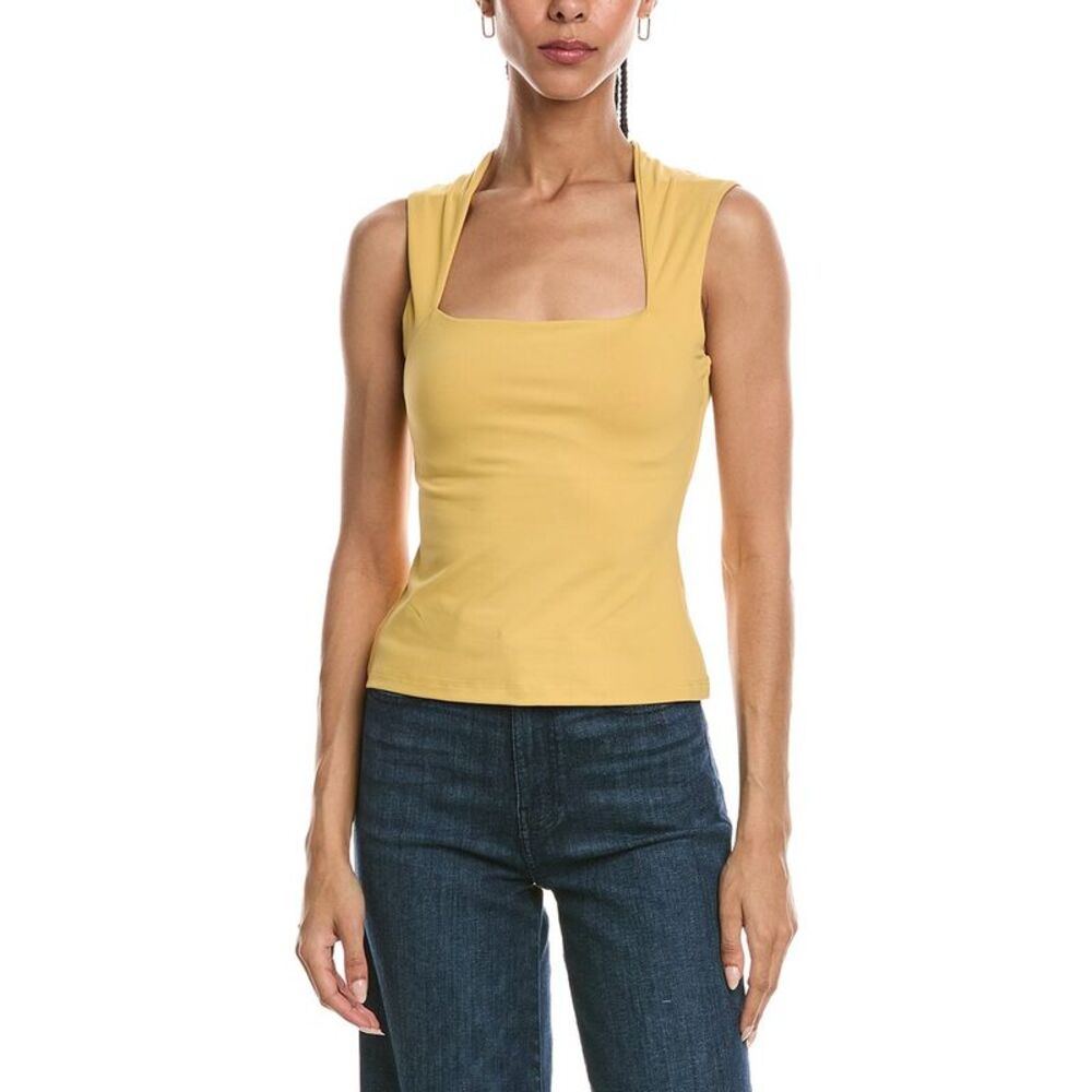Susana Monaco Womens  Tube Front Tank Top, Yellow